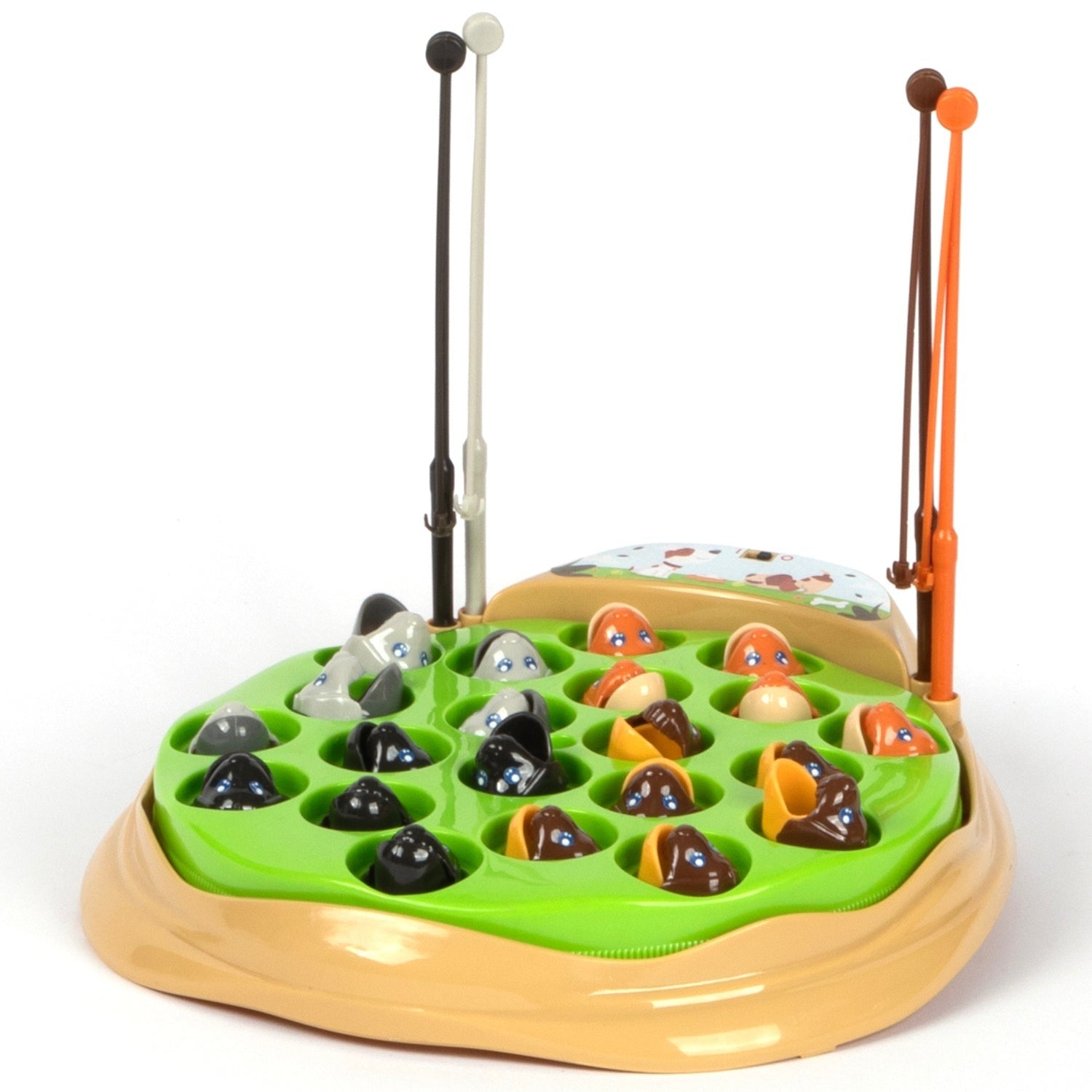 Ambassador Games The Fishing Game Dog Edition With 21 Dogs And 4 Fishing Poles