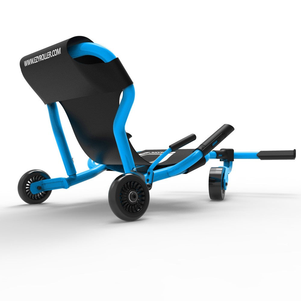 EzyRoller Classic X - Blue - Extendable Ride-On Scooter for Kids, 154lb Capacity