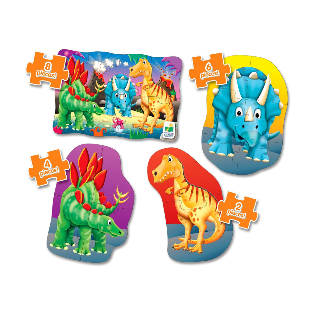 My First Puzzles Dino Adventure 4-in-1 Puzzle Set