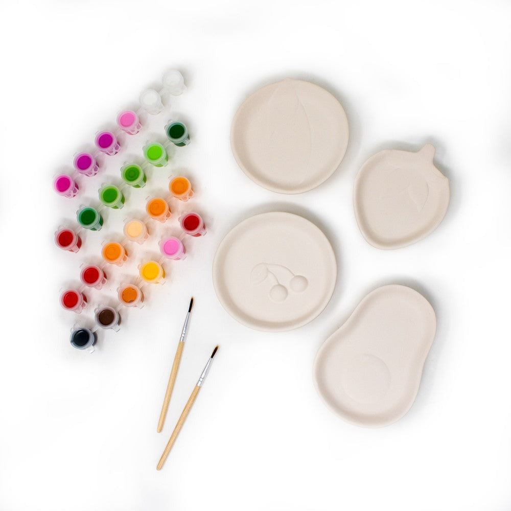 Art 101 DIY Ceramic Fruit Tray Painting Kit - Multicolor
