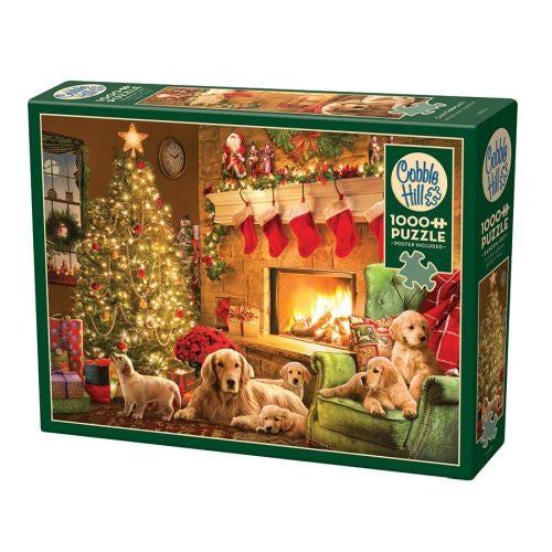 Cobble Hill Cozy Fireplace Christmas Jigsaw Puzzle - 1000 pc