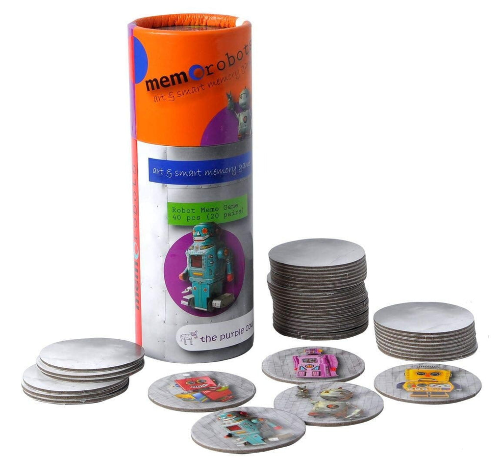 Purple Cow Memo Robots Memory Game
