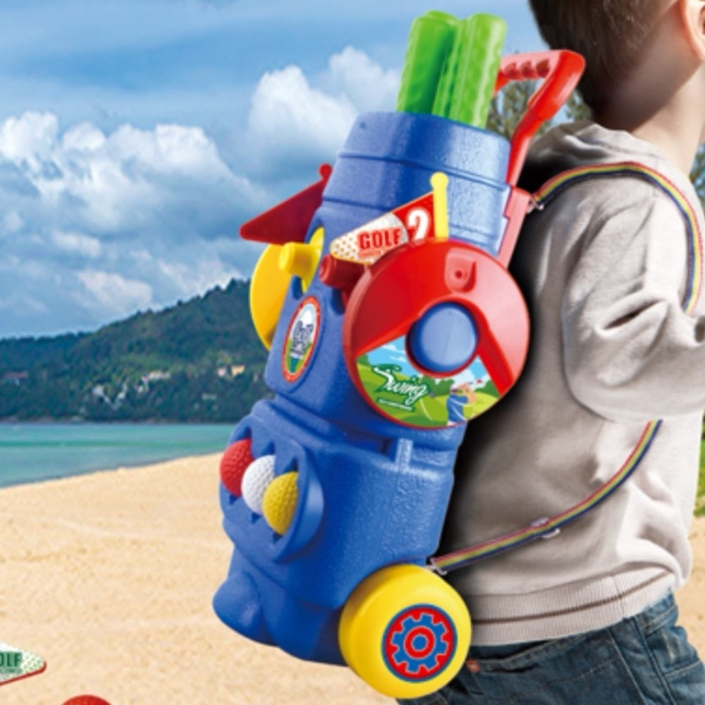 Trimate 2-in-1 Toddler Golf & Cornhole Set - Indoor/Outdoor Sports Fun