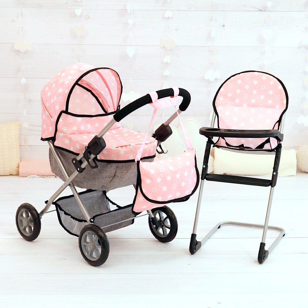Bayer Design Cozy Dolls Playset - Pink, Grey, Stars