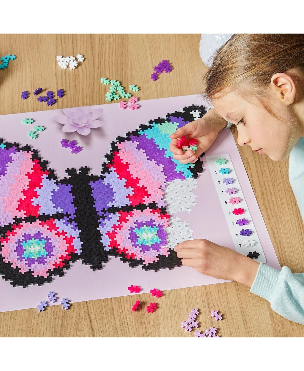 Plus-Plus Puzzle By Number Butterfly Jigsaw - 800 pc