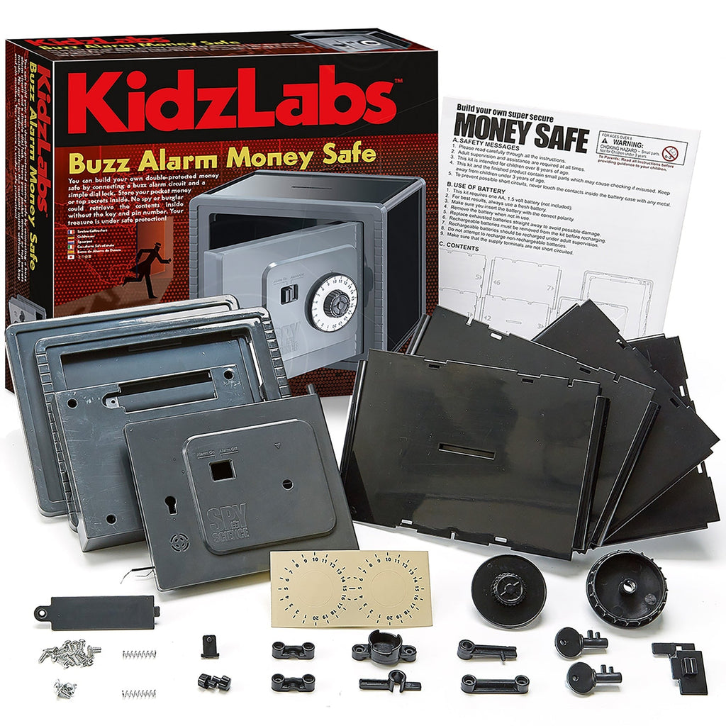 KidsLabs Buzz Alarm Money Safe STEM Building Kit