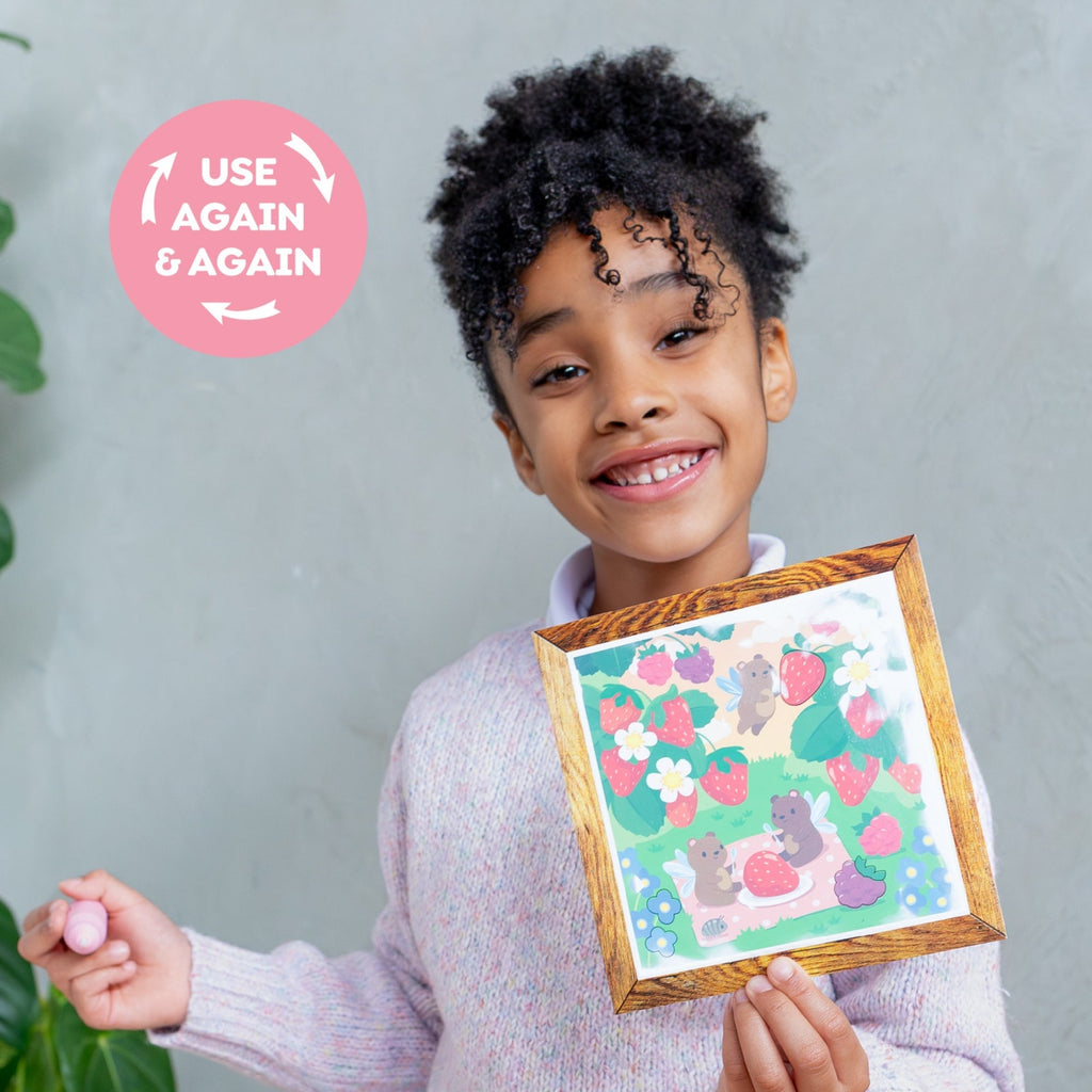 Tiger Tribe Magic Water Painting Set - Reusable Fairy Friends Cards With Mess-Free Coloring