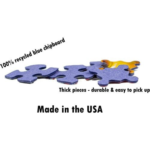 White Mountain Retro Snack Time Jigsaw Puzzle - 1000 pc