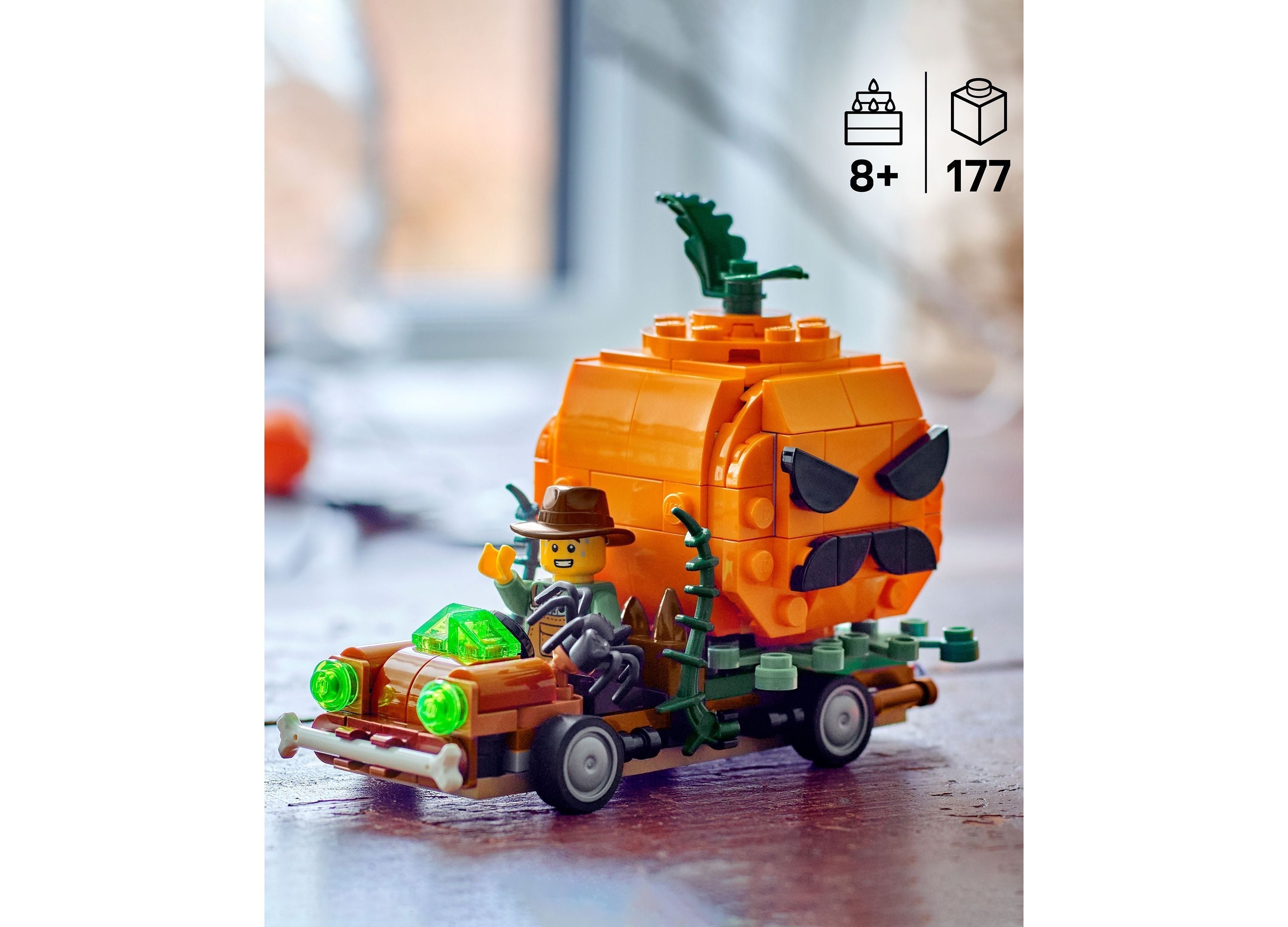 LEGO Halloween Jack-O'-Lantern Pickup Truck 177-Piece Building Set