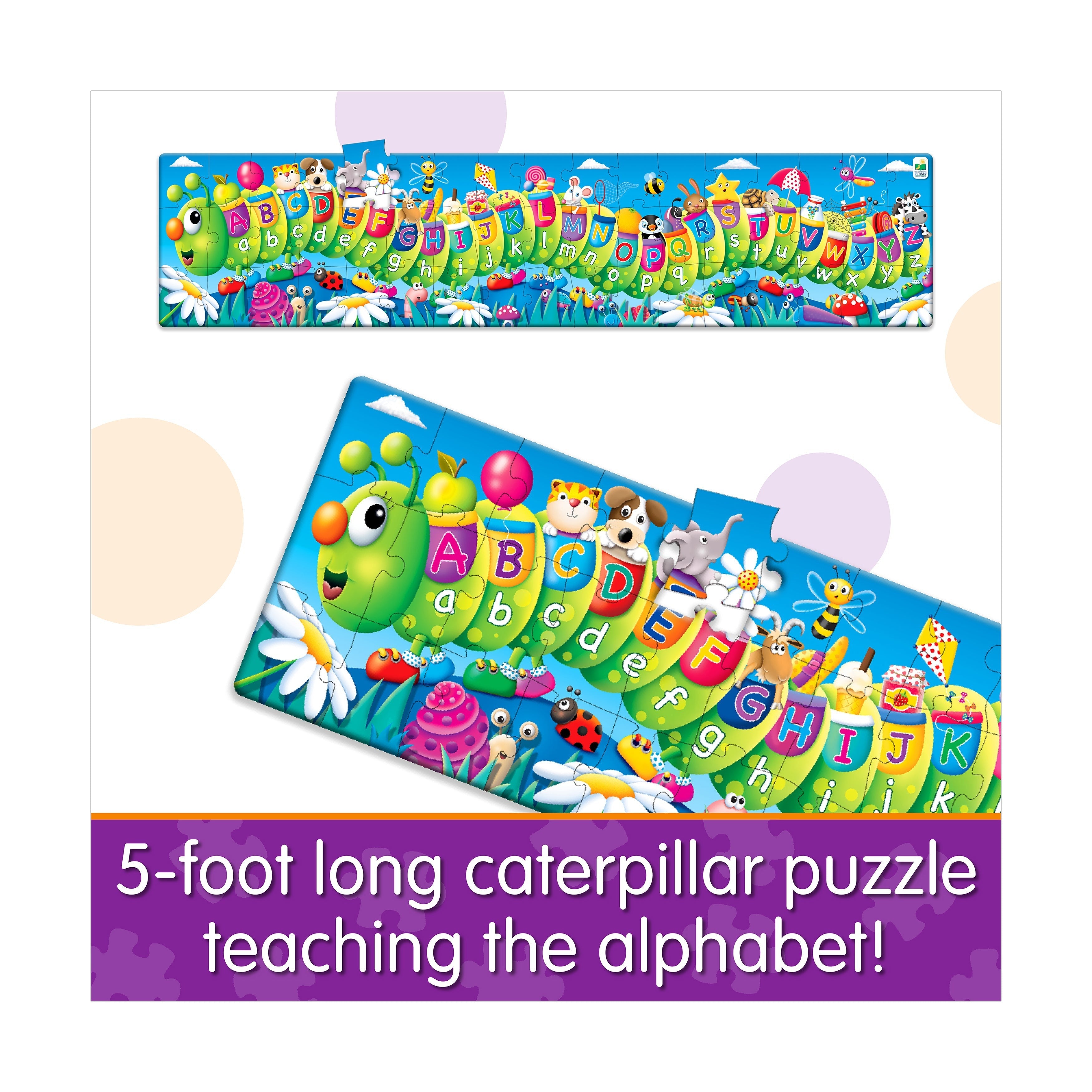 The Learning Journey ABC Caterpillar Floor Puzzle - 51 pc