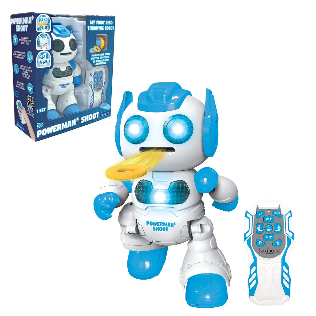 Lexibook Powerman Shoot STEM Robot With Remote Control And Foam Discs