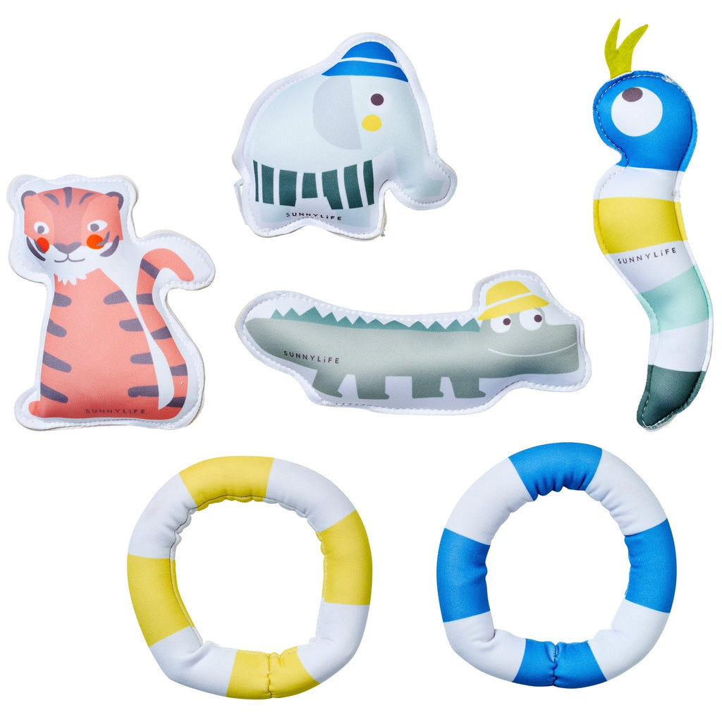 Dive Buddies: Into The Jungle - 6-Pack Diving Toy Set