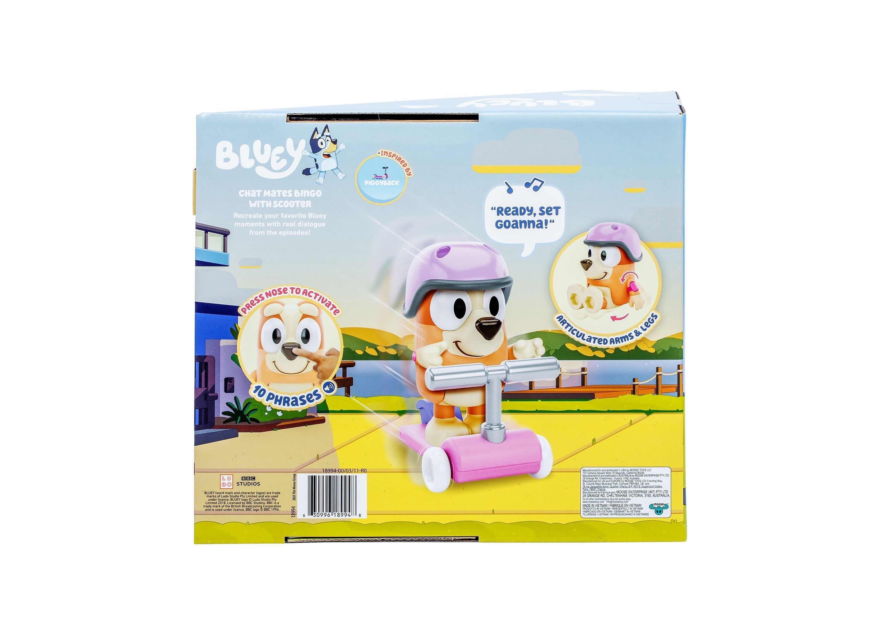 Bluey S13 Chat Mates Bingo Figure with Scooter Playset