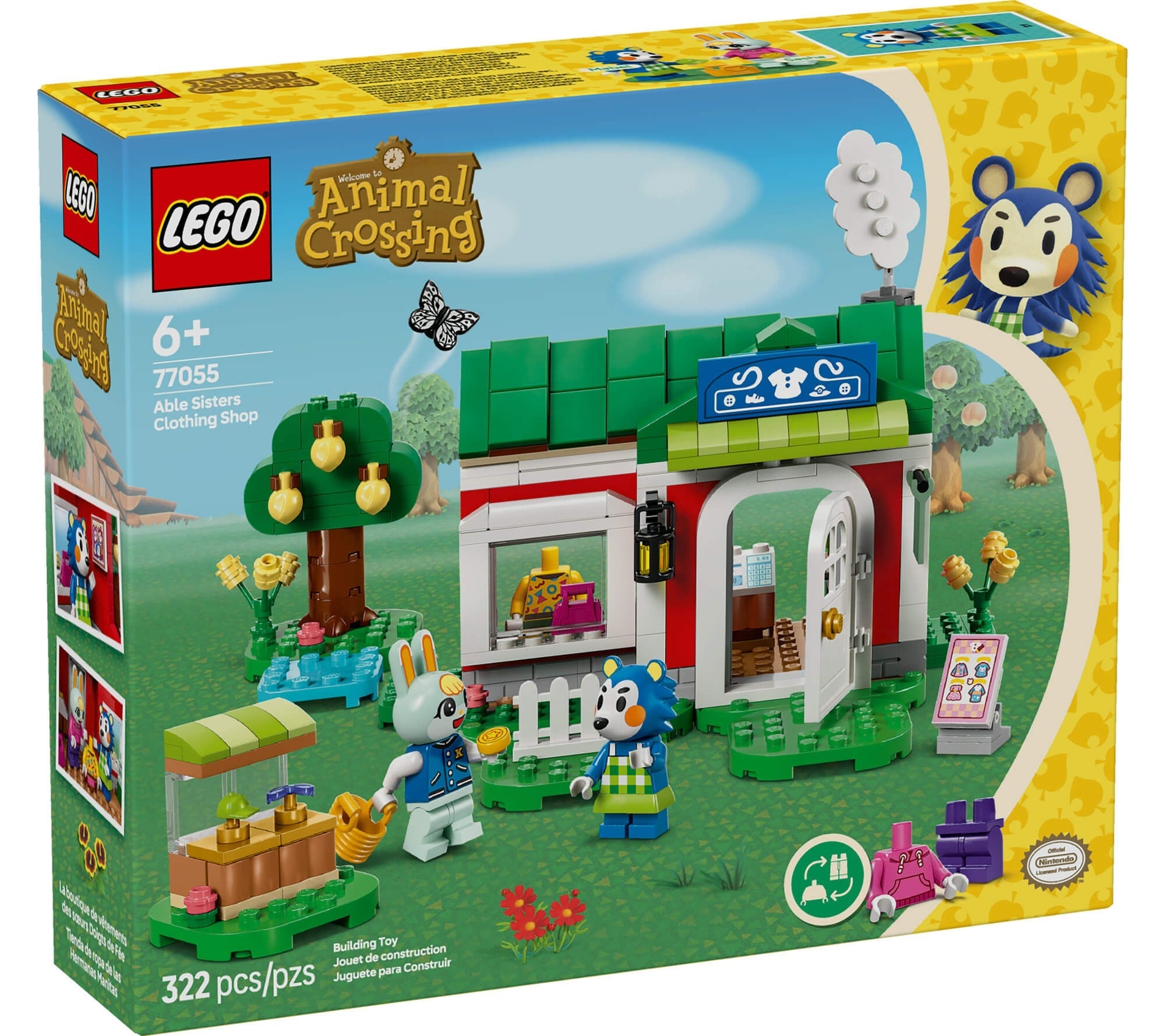 LEGO Animal Crossing Able Sisters 322-Piece Clothing Shop Building Kit