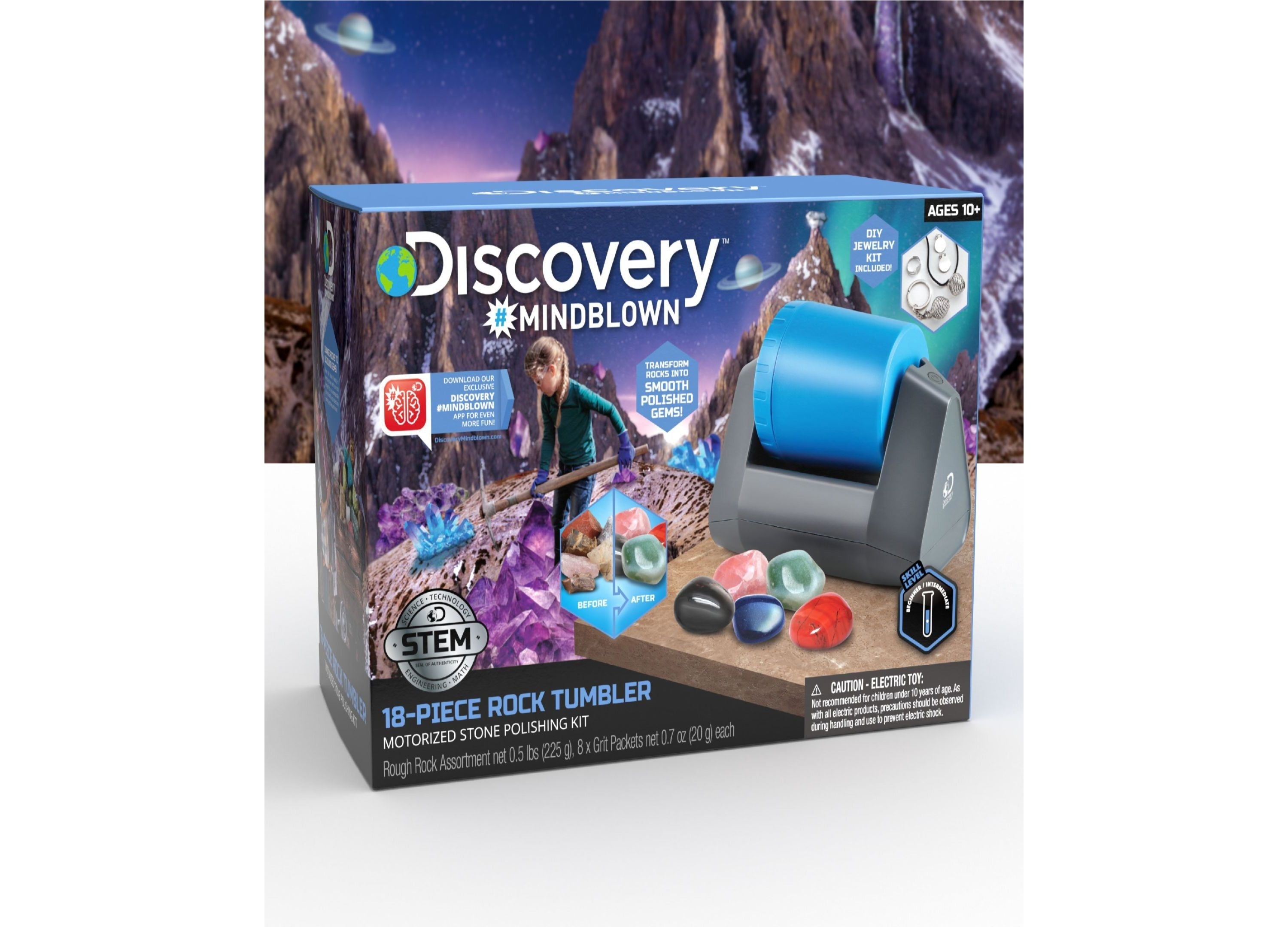 Discovery #MINDBLOWN Gemstone Polishing Science Kit