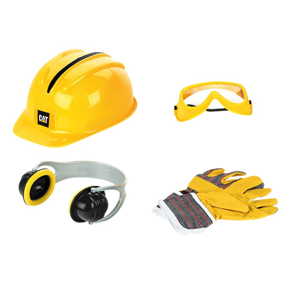 CAT 5-Piece Construction Worker Role Play Set - Yellow & Black - Ages 3+