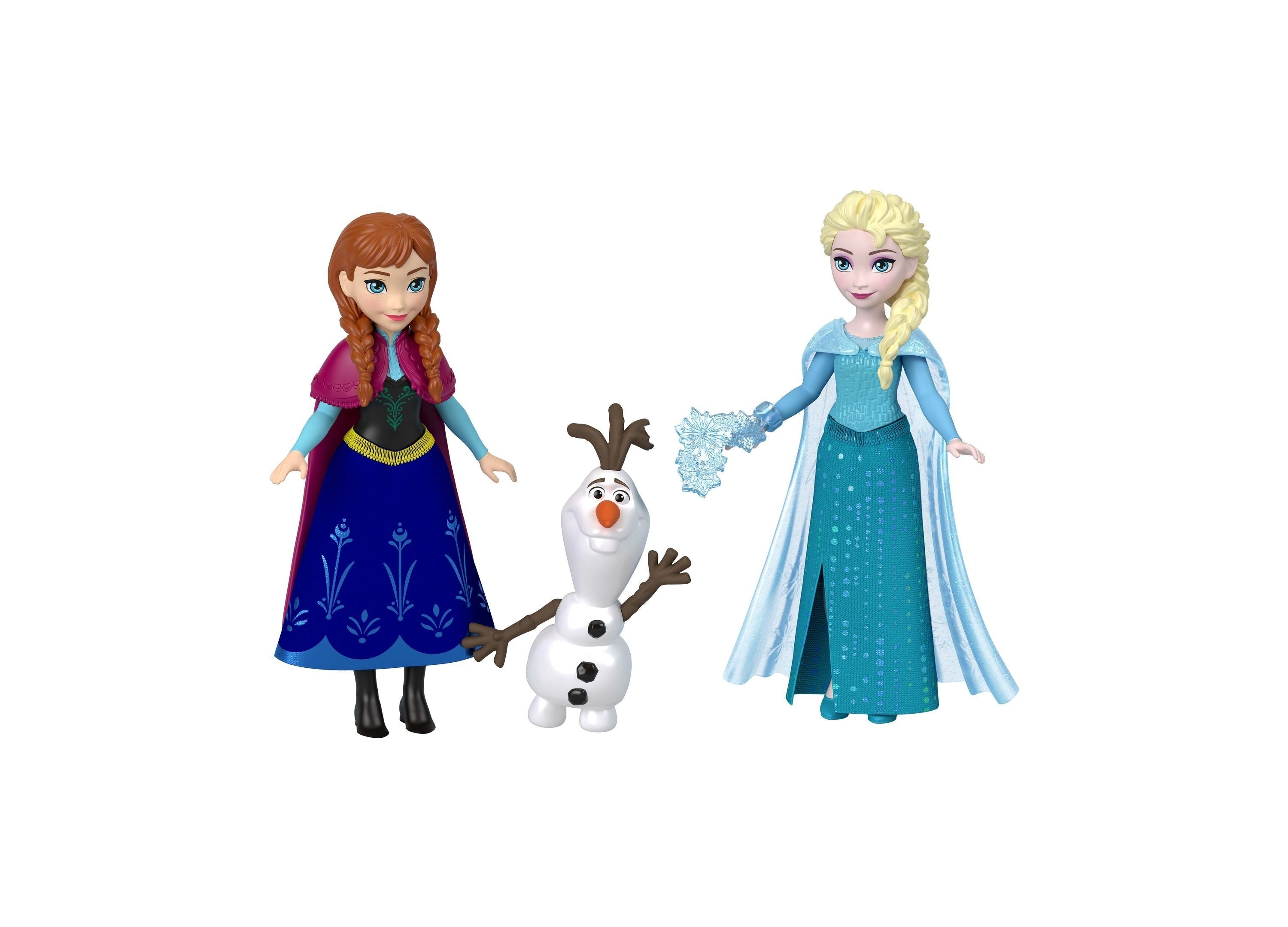 Disney Frozen Anna and Elsa Character Set with Kristoff and Olaf