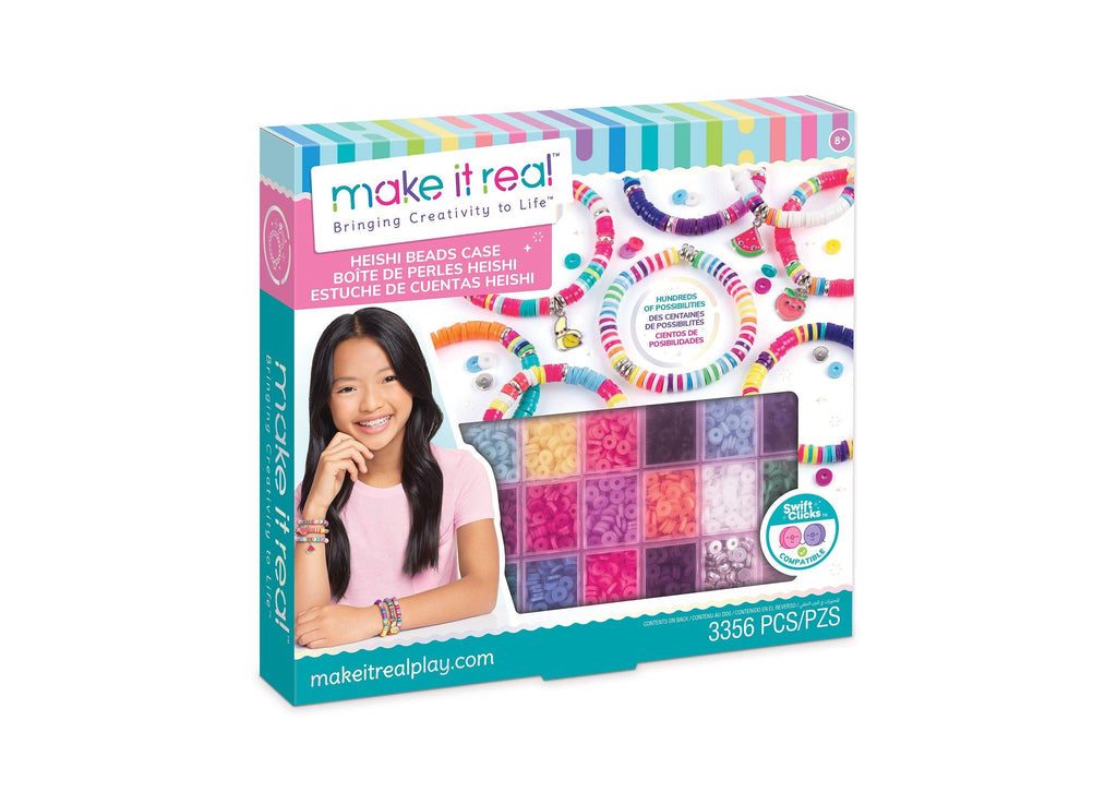 Make It Real Swift Click Heishi Bead Creation Kit - 3400 Beads