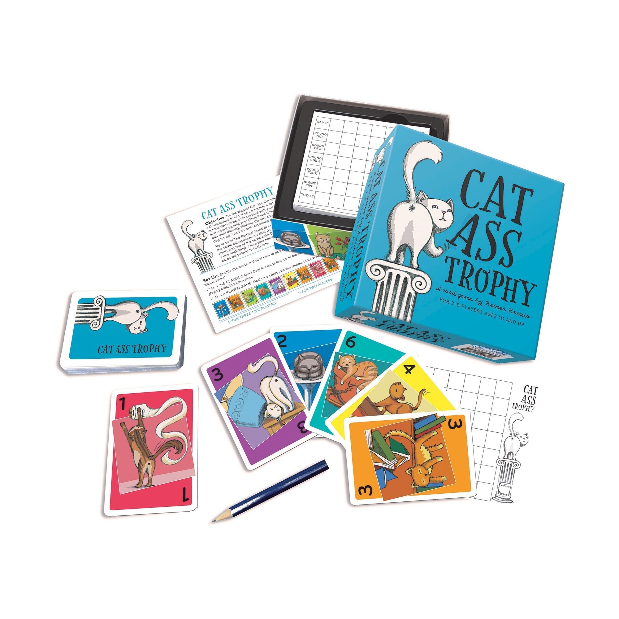 Cat Ass Trophy Card Game By Outset Media
