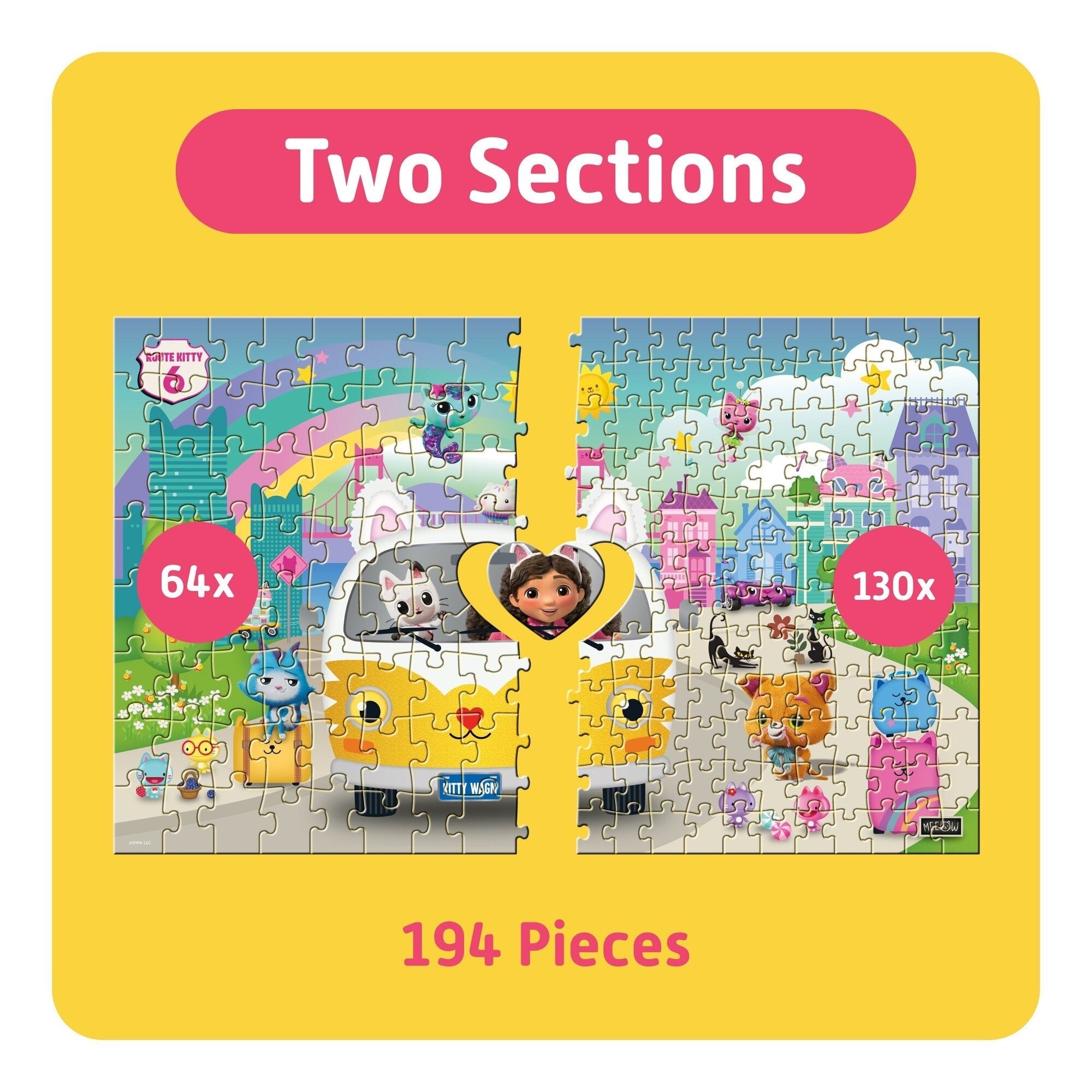 Gabby's Dollhouse TEAMPUZZLE 194-Piece Family Puzzle