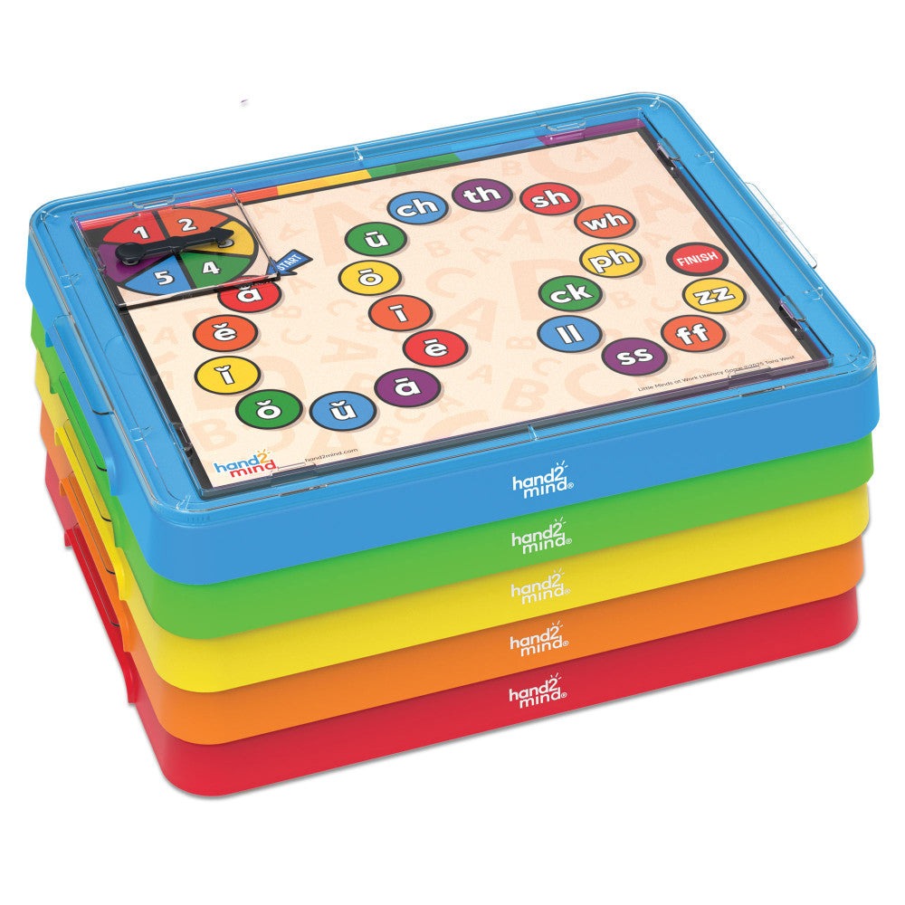 Hand2Mind Little Minds at Work - Tara West Designed Game Tray Set - Colorful
