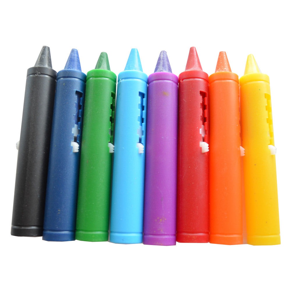 Buddy & Barney Color Magic Bath Time Crayons - 8 Vibrant Washable Crayons