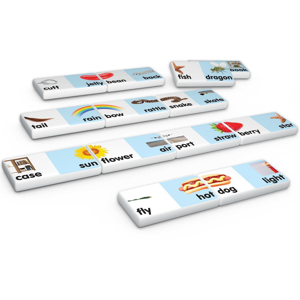 Junior Learning Compound Words Match & Learn Dominoes - Educational Toy - Set of 2
