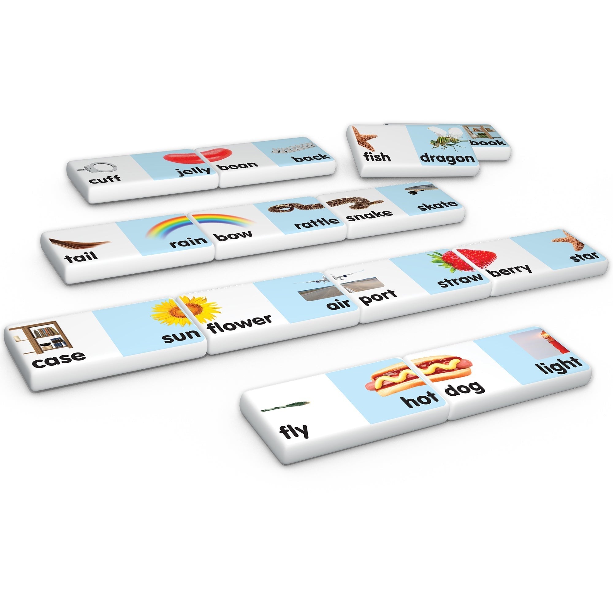 Junior Learning Compound Words Match & Learn Dominoes - Educational Toy - Set of 2