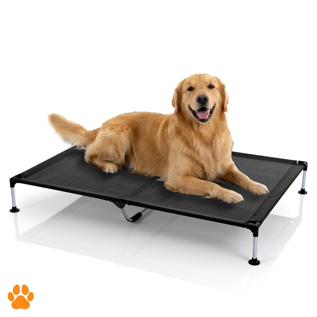 My Duque COOLA Dog Bed - XLarge, 51 x 34.5", 119 lb Capacity - Black