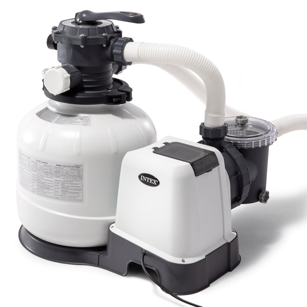 Sand Filter Pump With GFCI 2,800 GPH 6-Function Control And Timer