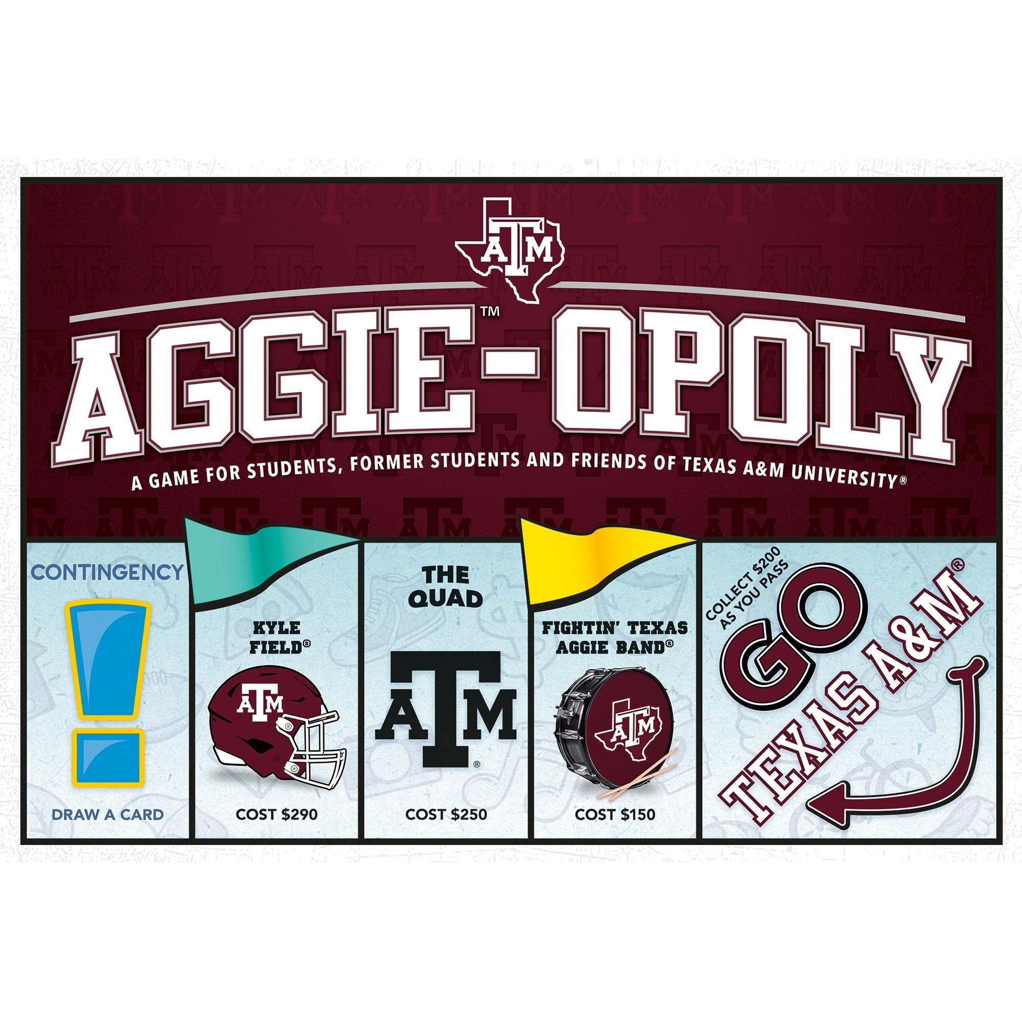 Texas A&M Aggie-Opoly Board Game - Opoly-Style Family Game