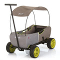 Hauck ECOmobil Foldable Hand-Pull Wagon for Outdoor Adventures - Forest Green