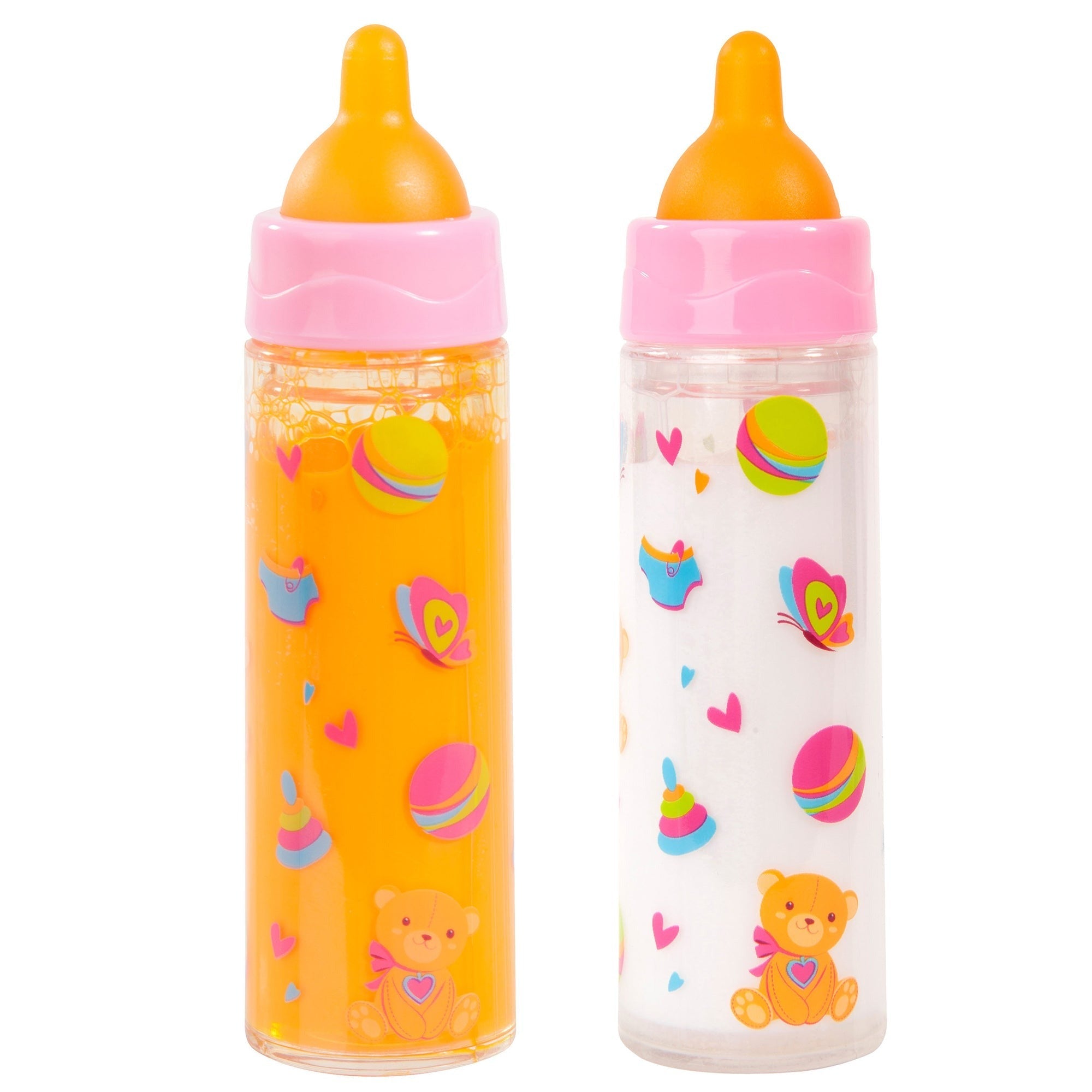 Bayer Design Magic Bottle Set for Dolls, 2-Pack Feeding Accessories, 10mo+