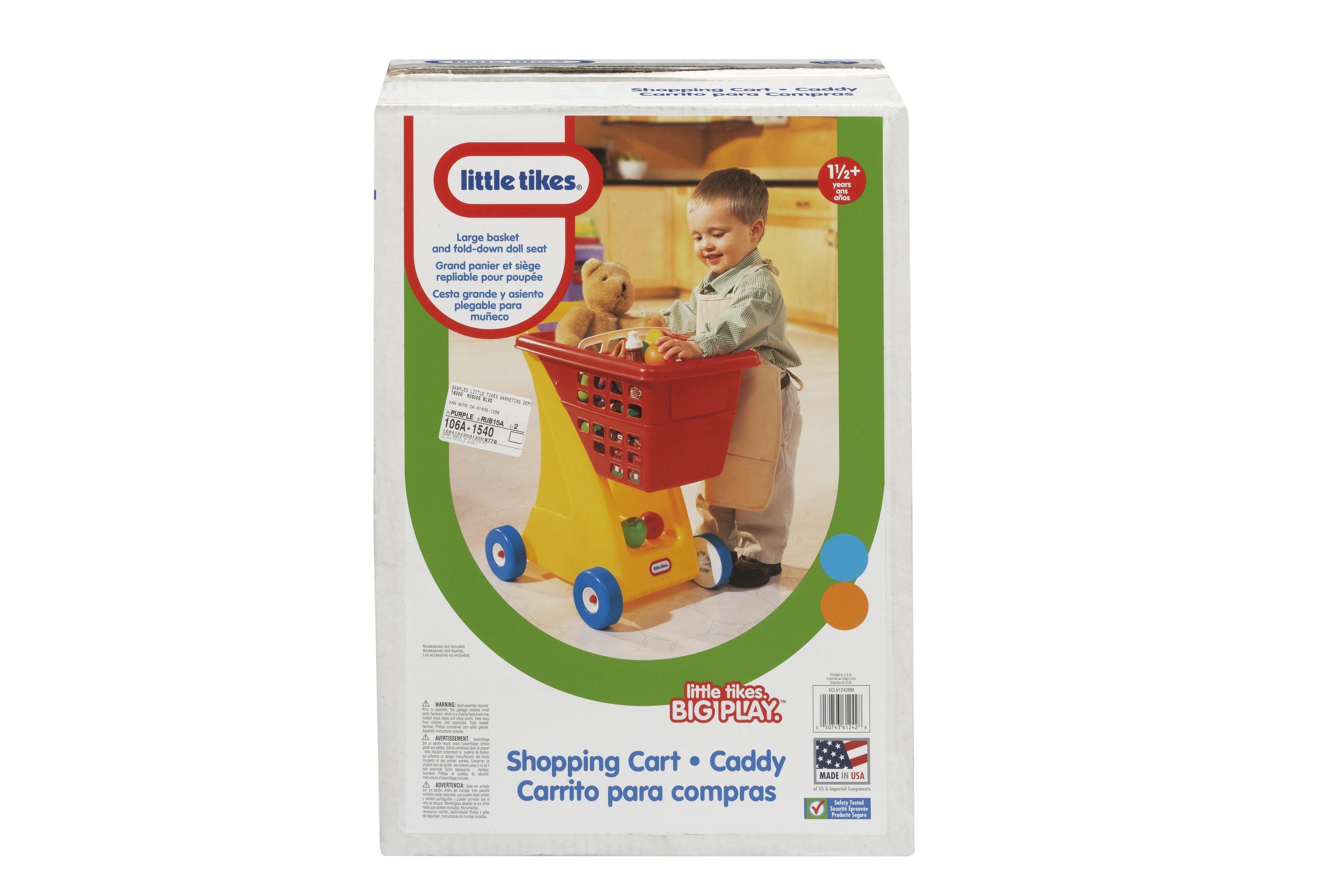 Little Tikes Durable Shopping Cart - Vibrant Primary Colors