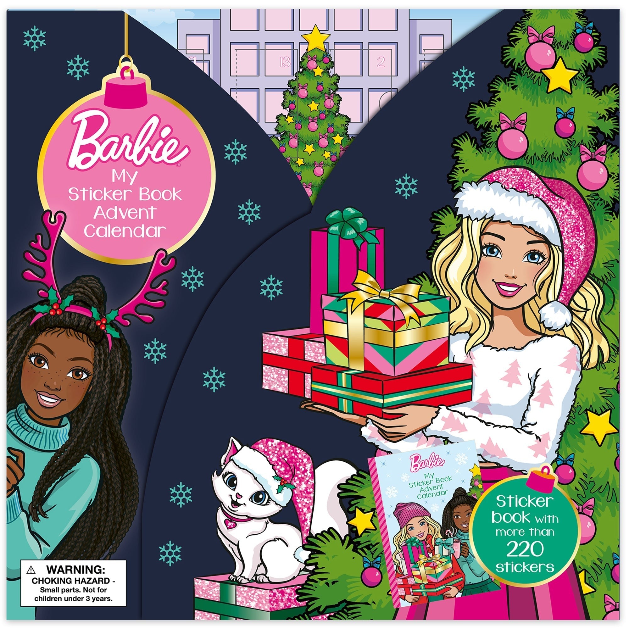 Barbie Sticker Book Advent Calendar - 24-Door Display Stand