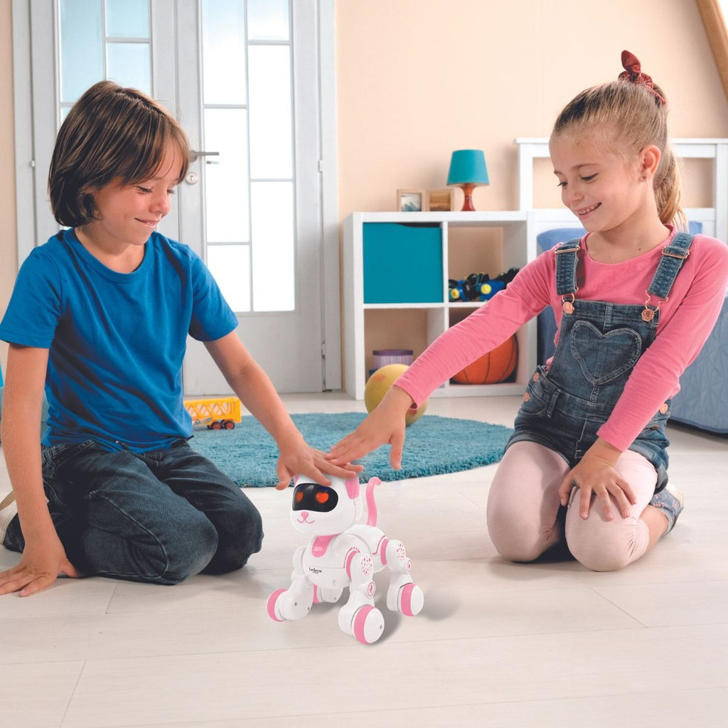 LEXIBOOK Power Kitty® Junior – My robotic cat with programming functions, dances, walk, plays music incl. remote control.