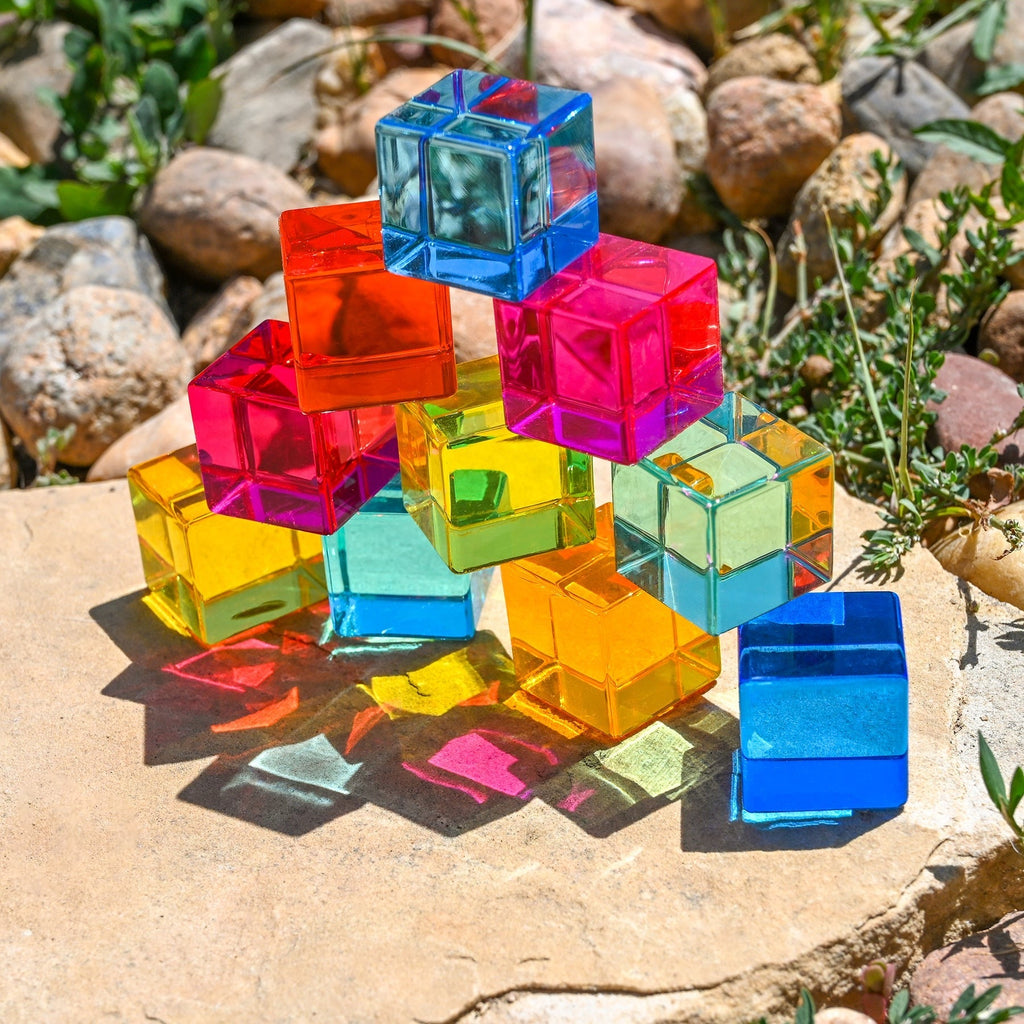 TickiT Gem Cubes - Colorful Learning Fun Set of 10