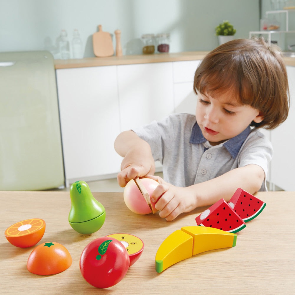 Hape: Fruit Set - 7pc, Wooden Food Play Set, Kids Age 3+