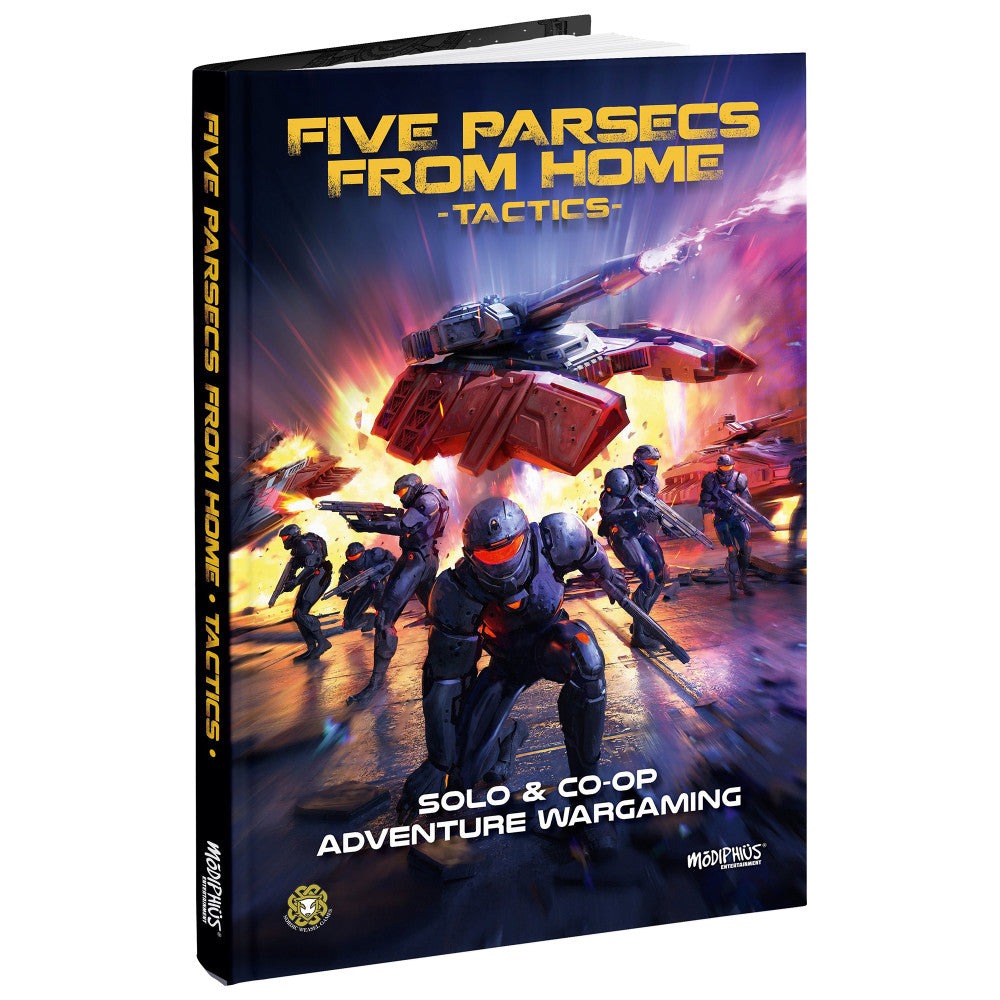 Modiphius Entertainment: Five Parsecs From Home - Tactics, Hardcover RPG