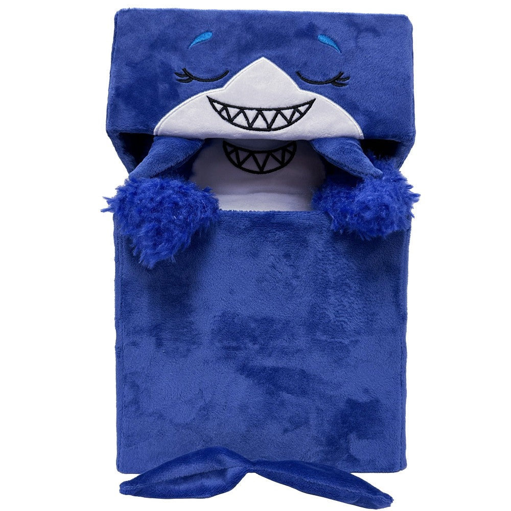 Happy Nappers Adorable Storables 15-inch Plush Shark - Blue & White