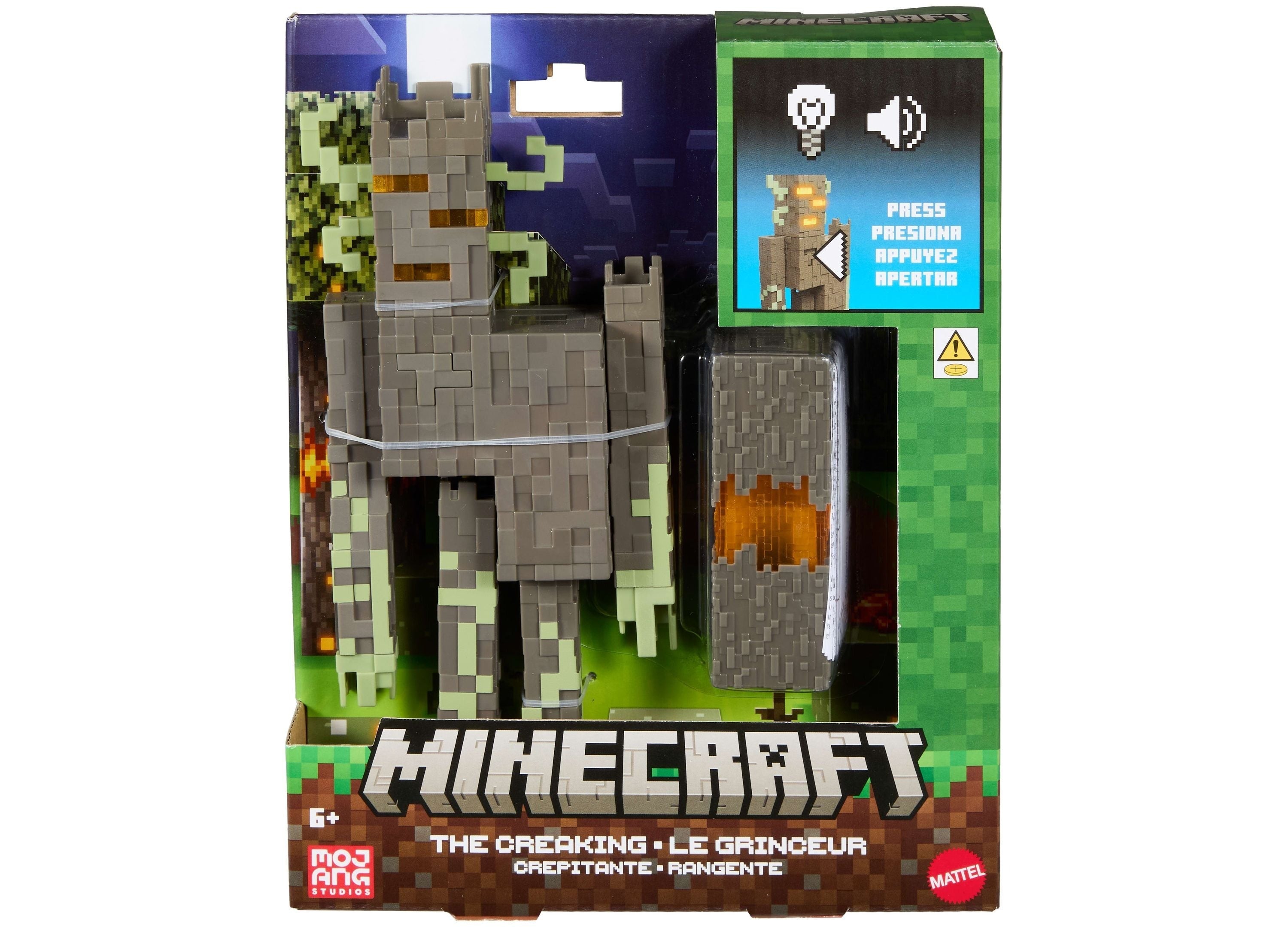 Minecraft The Creaking 8-Inch Action Figure With Interactive Lights, Sounds & Accessory