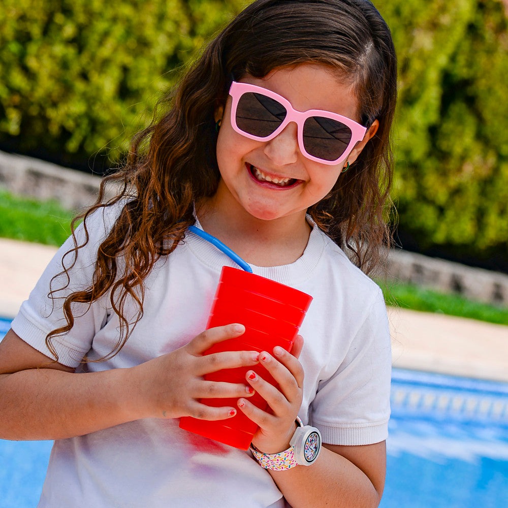 Watchitude Slap Watch Sprinkles Kids' Water-Resistant Watch With Removable Face