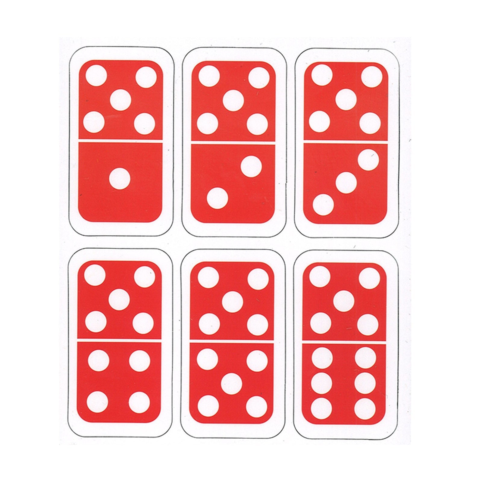 Ashley Productions Die-Cut Magnetic Dominoes - Colorful Educational Set