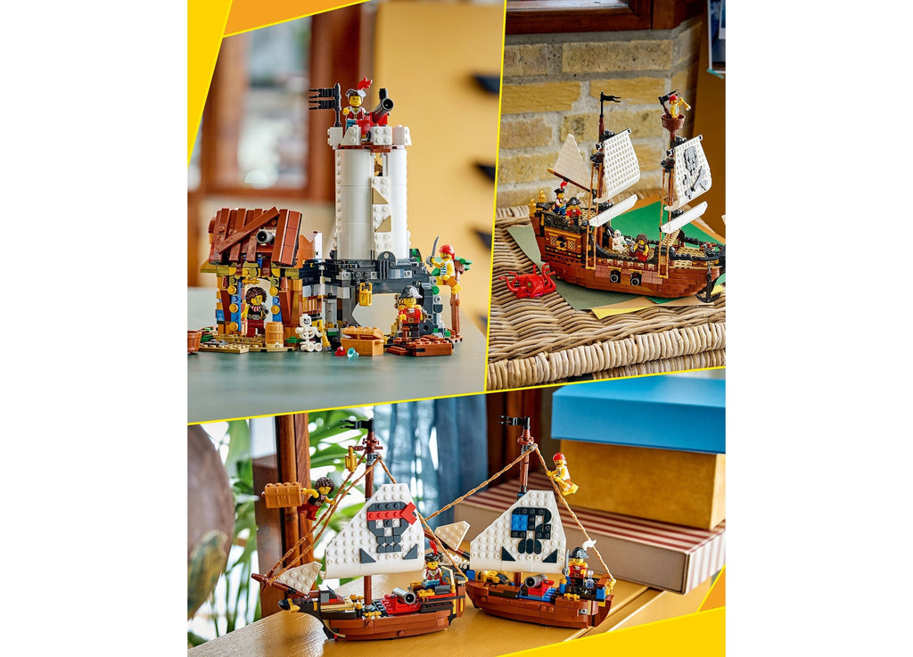 LEGO Creator 3-in-1 Iconic Pirate Ship 1,074-Piece Building Set