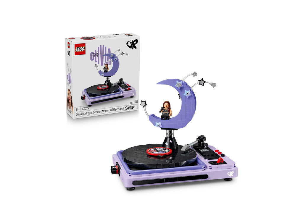 LEGO Olivia Rodrigo Concert Moon 670-Piece Rotating Record Player Building Set