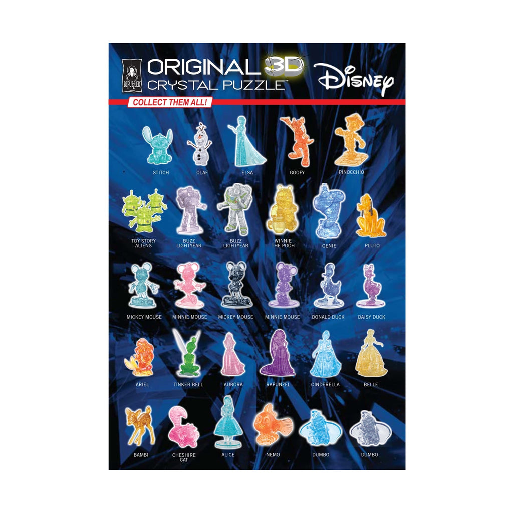 Disney 3D Crystal Puzzle - Minnie & Mickey Heart Deluxe - 68 pc