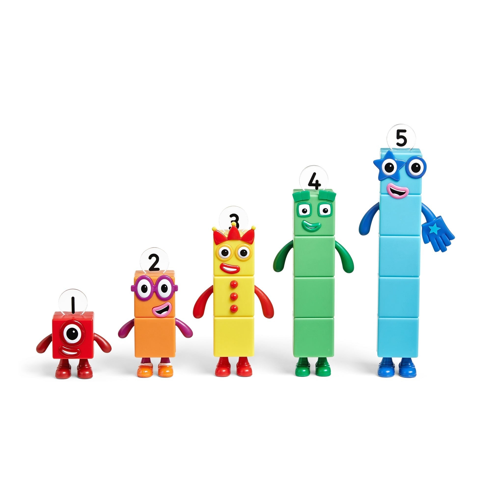 Hand2Mind Numberblocks Friends One to Five - Colorful Math Learning Set