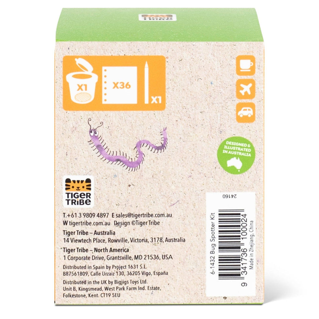 Tiger Tribe Bug Spotter STEM Kit, Insect Collector Box with Magnifying Lid, Ages 4+