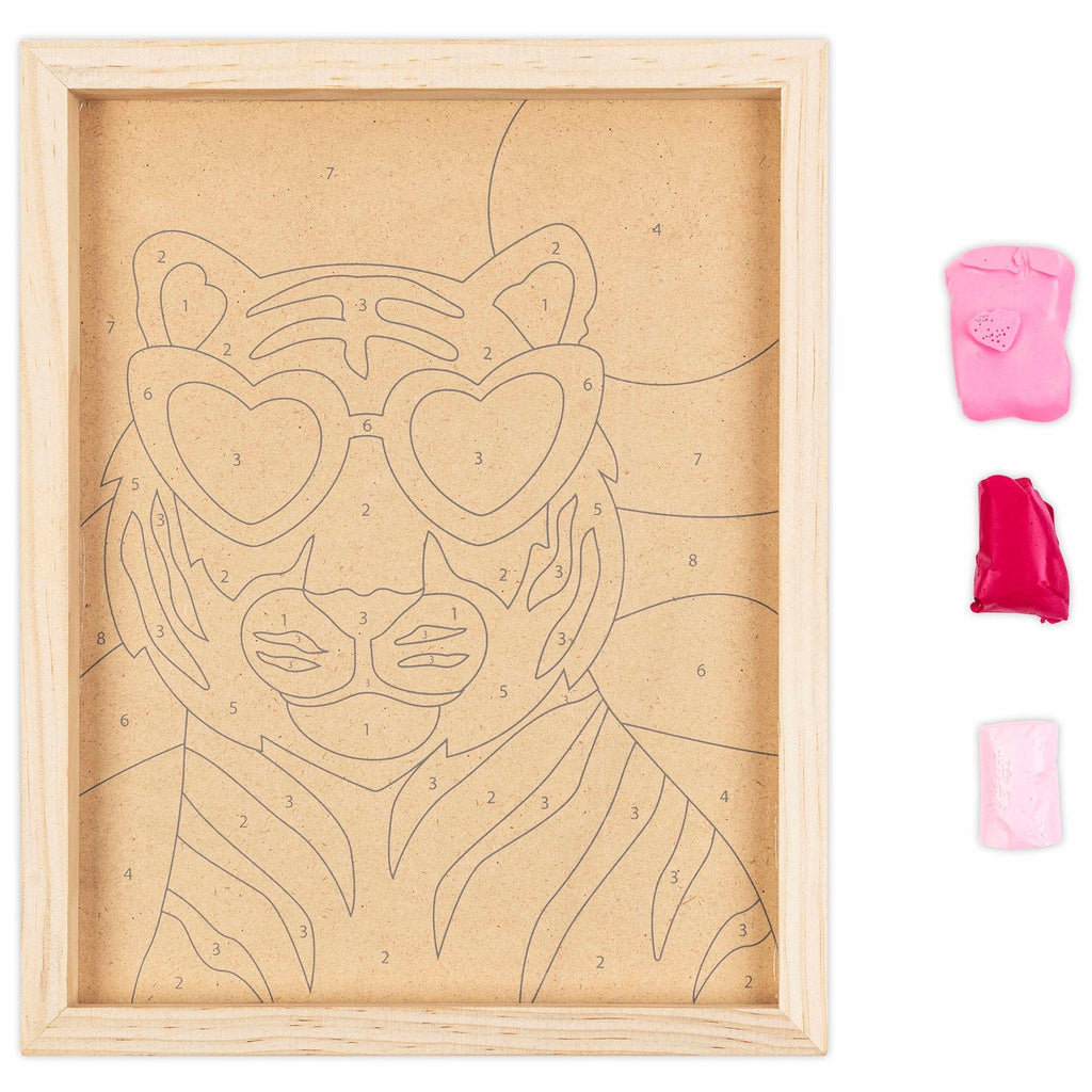 Vivid By Brea Reese Clay Painting Art Kit - Wild Tiger