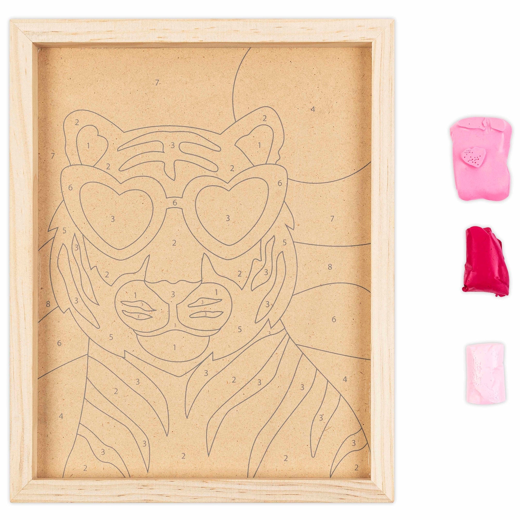 Vivid By Brea Reese Clay Painting Art Kit - Wild Tiger